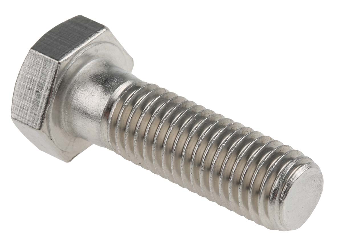 Plain Stainless Steel Hex Bolt M12 X 40mm Rs Components Indonesia