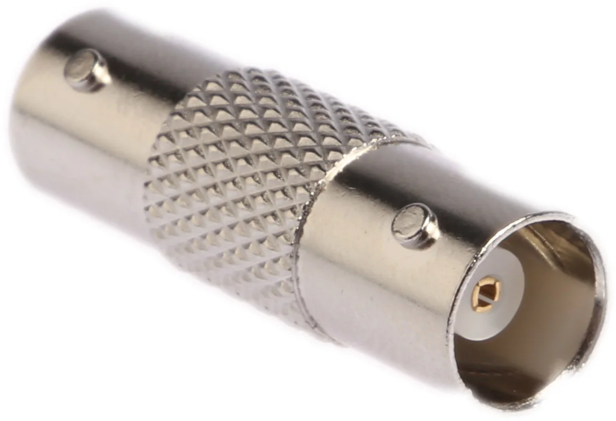 Product image for BNC Ni-pl jack to jack adaptor, 50 ohm