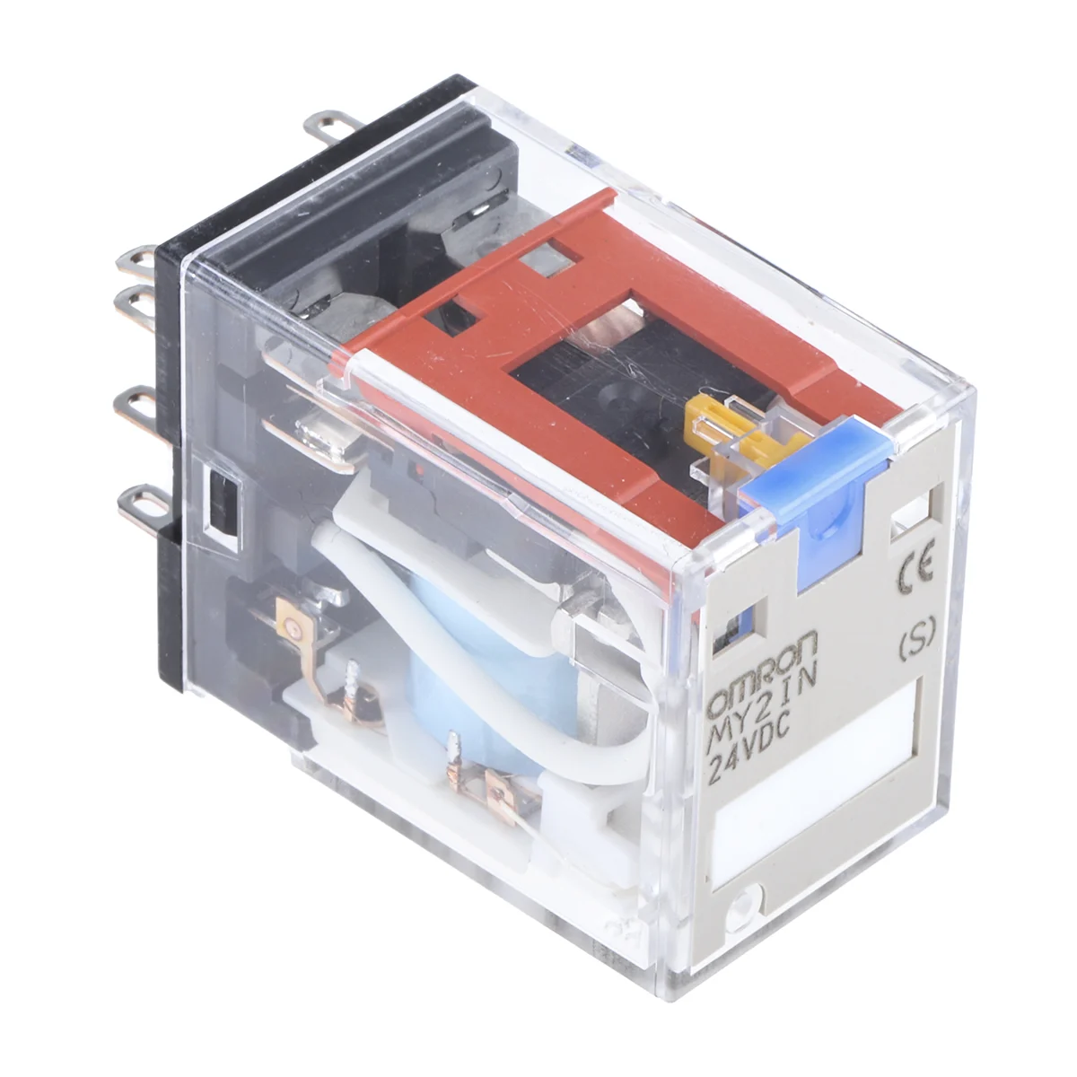 Product image for MY2IN mini DPDT ind relay LED,24Vdc