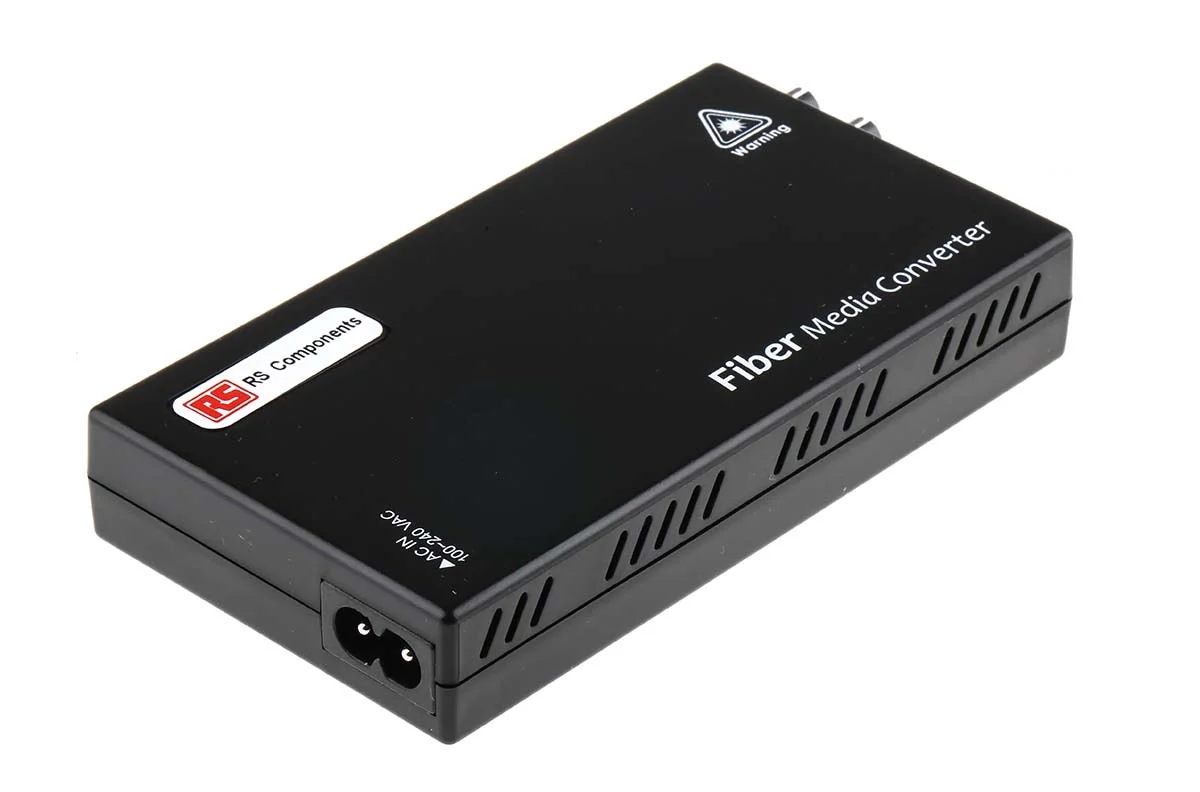 Product image for RJ45 to fibre media ethernet converter