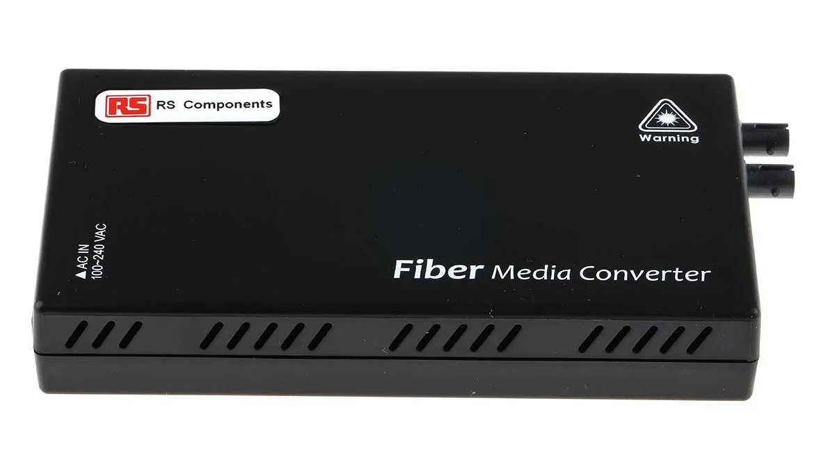 Product image for RJ45 to fibre media ethernet converter