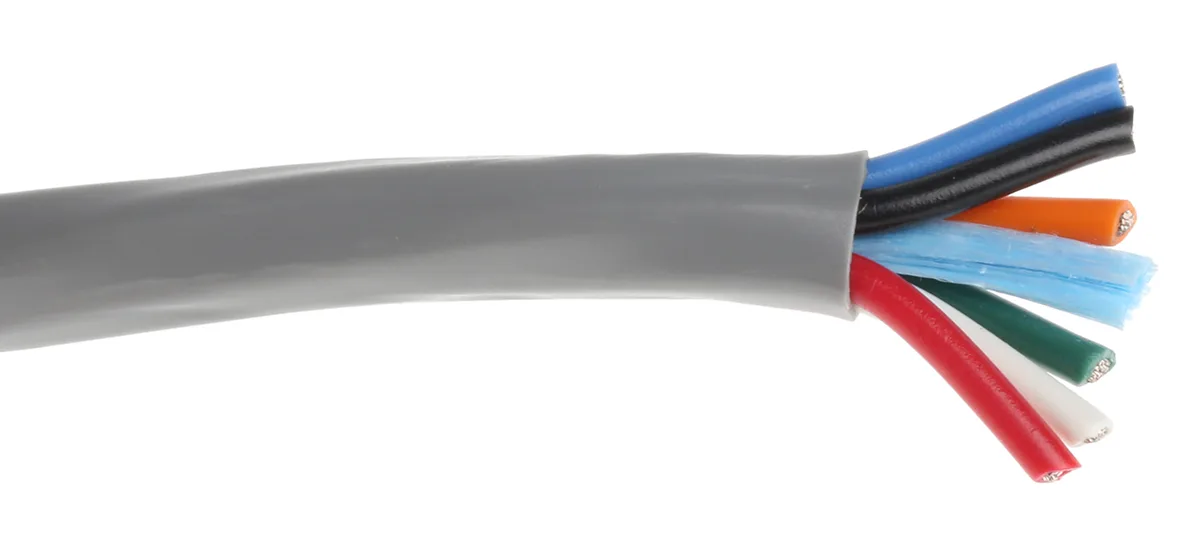 Product image for 18 AWG 6 core 300V unshielded cable 30m