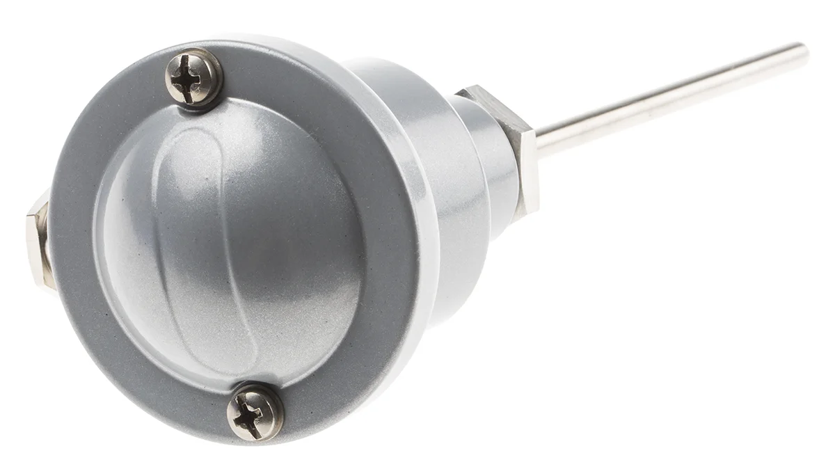 Product image for Pt100 Thermometer DIN B Head 6mm x 100mm