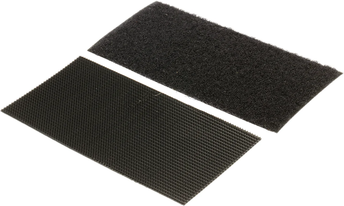 Product image for Black HD stick on strip,100x50mm