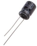 Product image for Radial alum cap, 100uF, 35V, 8x11