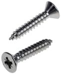 Product image for Cross csk head selftap screw,No10x25.4mm