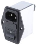 Product image for IEC INLET FILTER WITH SINGLE FUSE 2A