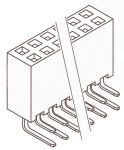 Product image for RECEPTACLE 2.54MM HORIZONTAL 6+6WAY