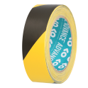 Product image for HAZARD WARNING TAPE BLK/YELL 38MM  AT8