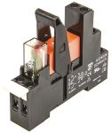 Product image for RELAY 2C/O 8A RED LED DIN SOCKET 24VAC