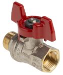 Product image for T handle ball valve 3/8in M-F