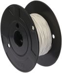 Product image for White single wall equipment wire,22awg