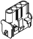 Product image for Molex, MLX Female Connector Housing, 6.35mm Pitch, 4 Way, 1 Row