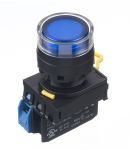 Product image for  YW22MM PBI EXT MAINT 1NO LED 24V BLUE