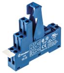 Product image for DPDT DIN rail relay skt - plastic clip