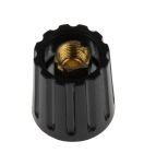 Product image for Plain 6mm shaft collet knob,14.5mm dia
