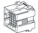 Product image for HOUSING,RECPT,METRIMATE,SQ GRID,4 WAY