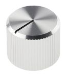 Product image for Silver polished finish Al knob,15mm dia