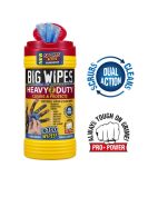 Product image for Big Wipes Wet Anti-Bacterial Wipes for Heavy Duty Cleaning Use, Dispenser Box of 80