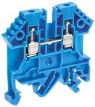 Product image for 2.5MM BLUE DIN RAIL MOUNT TERMINAL,26A