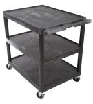 Product image for Lge 3 shelf trolley,33x32x24in Max 120kg