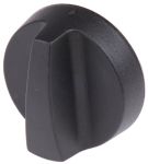 Product image for Thermoplastic spinner knob,40mm dia,D6,F