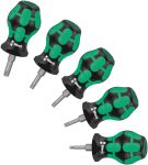 Product image for Wera Stubby Screwdriver Set 5 Piece