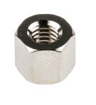 Product image for Brass tapped hole hex spacer,M4x6mm