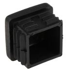 Product image for Blk plastic end caps for sq tube system