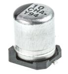 Product image for HA SMT elec cap 10uF 16V 105deg
