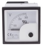 Product image for AC Voltmeter 48x48mm 90 deg scale 300V