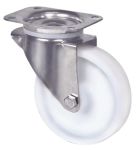 Product image for STAINLESS STEEL SWIVEL CASTOR 160MM