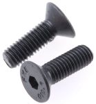 Product image for Blk steel hex skt csk head screw,M5x16mm