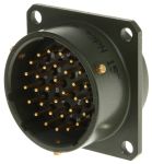 Product image for Sq Flange Receptacle, 32way Pin Contacts