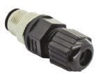 Product image for M12 Fld Ser, male, 4 way, SR, pin