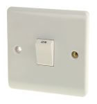 Product image for DOUBLE POLE SWITCH 1 GANG 20A WHITE