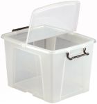 Product image for 40 LITRE CONTAINER WITH HINGED LID