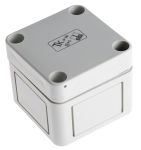 Product image for IP66 BOX WITH GREY LID,65X65X57MM