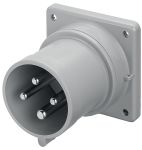 Product image for IP44 32A 400V 3P+E Panel Appliance Inlet