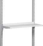 Product image for STEEL SHELF, BRACKETS, LIGHT GREY