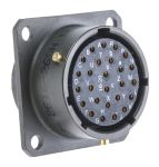 Product image for Sq Flange Receptacle, 26way Skt Contacts