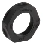 Product image for Locknut, nylon, black, PG9, IP68