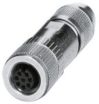 Product image for STRAIGHT M12 8 POLE ATTACHABLE CONNECTOR