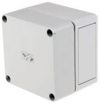 Product image for IP66 BOX WITH GREY LID,110X110X90MM