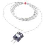 Product image for J glass min fitted plug thermocouple,2m