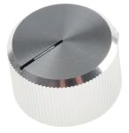 Product image for Silver polished finish Al knob,20mm dia