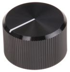 Product image for Black polished finish Al knob,20mm dia