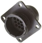 Product image for 14 way pin contact fixed receptacle,13A