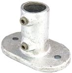 Product image for Rail base flange,34mm OD x 25mm ID tube