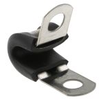 Product image for 6mm Black Stainless Steel P Clip